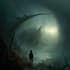draw horror fantasy art with dark style