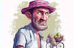 make old man watercolor portraits for you
