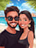 do couple caricature illustration for you