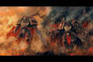illustrate warhammer army squad with epic grimdark detail