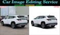 car photo editing remove background and add realistic shadow