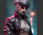 create futuristic cyberpunk character illustrations