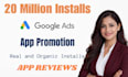 do mobile app promotion, ios android app marketing play store publish app review
