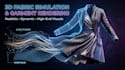 create 3d textile animation, fabric simulation and 3d garment rendering