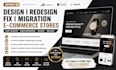 design redesign shift4shop bigcommerce fix website migration ecwid 3dcart store