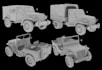 3d car model military vehicle modular assembly scale model sla fdm 3d printing