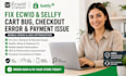 ecwid sellfy cart bug checkout fail payment issue mobile speed seo fix