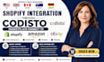 do shopify integration through codisto marketplace connect to ebay amazon sync