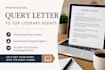 find top active literary agents and write a professional query letter