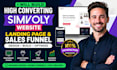 design build optimize high converting simvoly website sales funnel for business