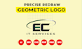 recreate your logo with precise geometric construction