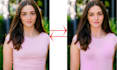 remove wrinkles from clothing and model fashion retouch