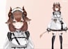 do live2d vtuber model,, anime style, live2d rigging, avatar