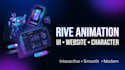 create smooth rive animations for your app UI, website, or character