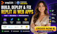 build deploy replit web app, replit ai, replit website, fix replit v0
