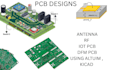 fix pcb design, esp32 iot pcb with rf antenna layout and dfm for production