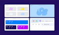 design modern saas, tech, ai startup logo and brand identity