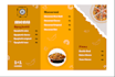 design a modern restaurant menu and food menu