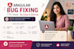 fix angular errors, bugs and typescript issues quickly