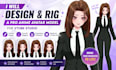 design and rig a pro anime avatar model for vtube studio