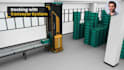 do 3d industrial animation for warehouse automation and assembly storage system