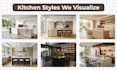 create photorealistic luxury kitchen 3d rendering