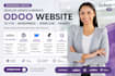 develop update migrate odoo website to v19 wordpress webflow framer design SEO