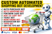 build highly doordash bot, spark driver bot, grabber bot automation system