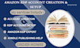 create amazon KDP account, setup and publish kindle and paperback books