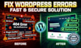 fix wordpress errors, bugs and security issues fast and professionally
