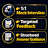 conduct a mock interview and give expert feedback