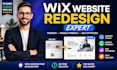 create wix website design,redesign wix website
