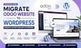 migrate odoo website to wordpress, redesign and convert odoo erp to wordpress