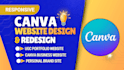 design canva website, canva landing page redesign canva ugc portfolio website