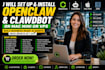 setup fix install open claw bot openclaw hermes mac mini multi agent obsidian