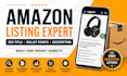 high converting amazon listing, product title, bullet points and description