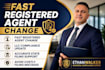 change your llc registered agent and file the update correctly