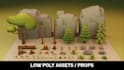 create low poly models, props and asset packs