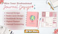 journal design digital planner KDP journal journal formatting