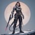 design futuristic sci fi character illustration
