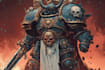 paint warhammer prophecy or vision scene illustration