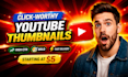design eye catching youtube thumbnails and social medi