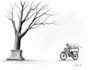 sketch handmade charcoal pencil drawing with shipping