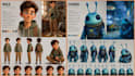 create unique 3d animated style ai characters