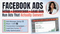 setup facebook ads manager conversion ads lead generation ads retargeting ads