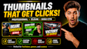 design high CTR gaming youtube thumbnails