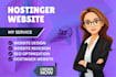 build a professional website using hostinger