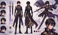 design detailed oc character sheets and anime reference art