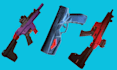 do 3d gun modelling , props weapon for roblox, unity, and blender