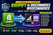 move hosting data from shopify to woocommerce, godaddy domain , SSL, database